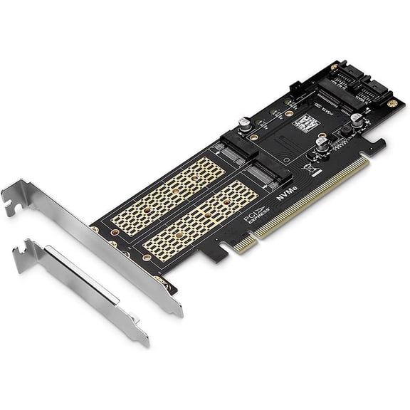 1 * 3 in1 M.2 to PCI Express Adapter Card(With full height baffle)1 * half-height baffle-black
