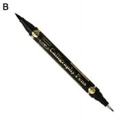 1/3 pcs Double Head Hand Lettering Pens Chinese Calligraphy Brush Pens Set Signature Pen Art Markers Black Ink 4 Size for Beginners Writing Drawing V6C3