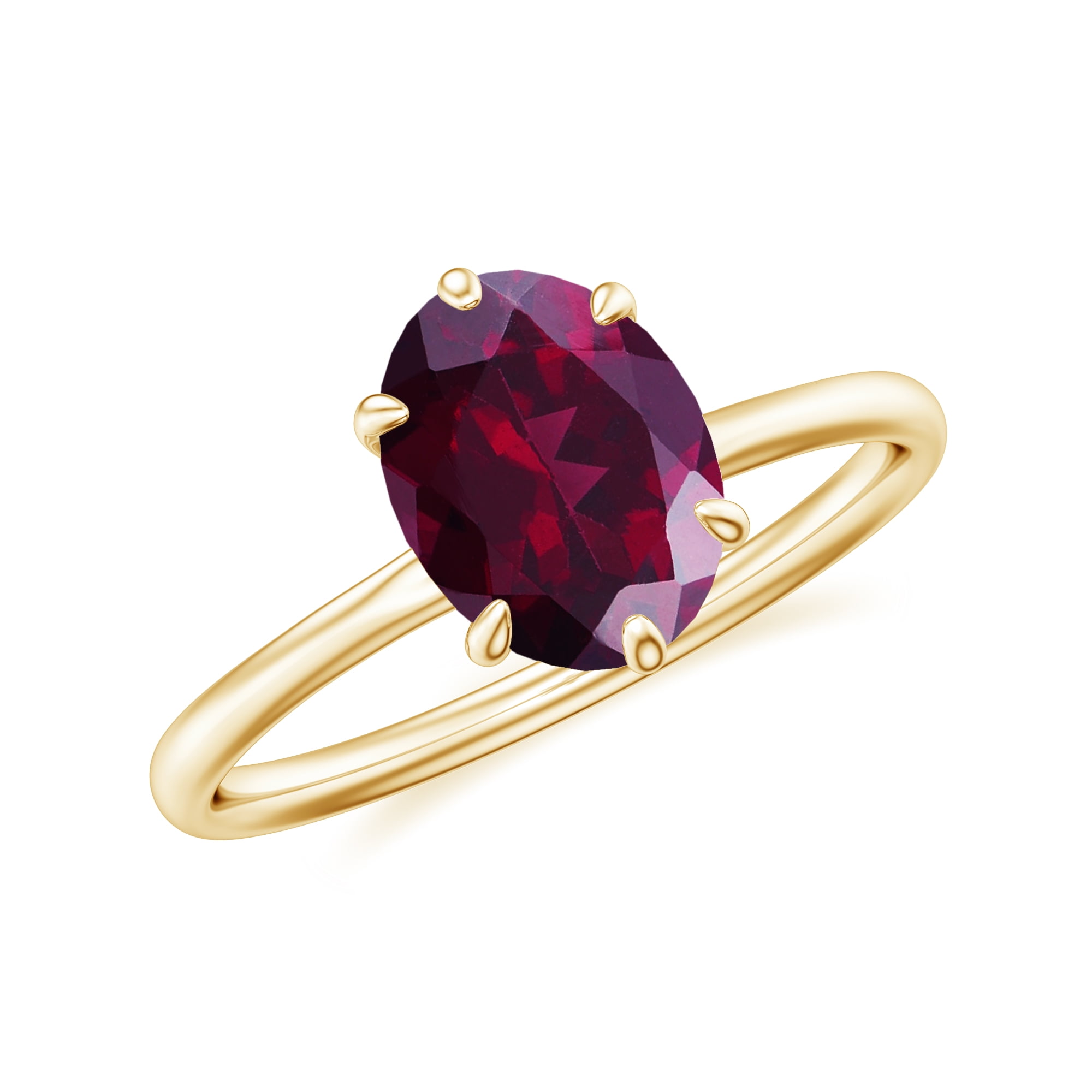 10k Yellow Gold Oval October Birthstone Ring With White Topaz - Size 10.5 Proposal Or Fashion Ring - View #14
