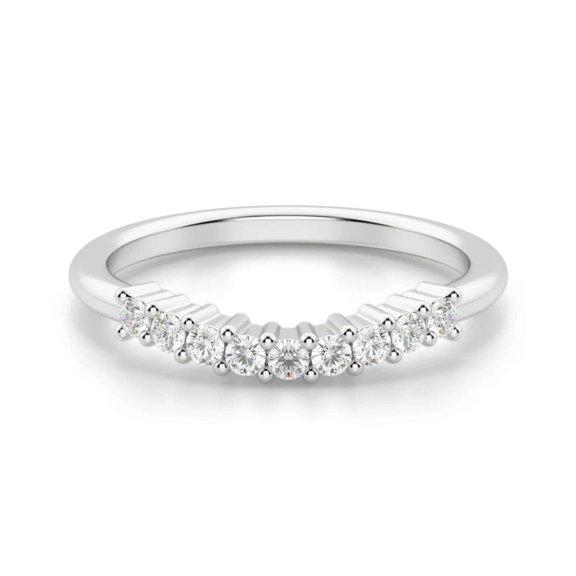 1.30 CTW Round Brilliant Cut Bridal Set Wedding Ring 14K White Gold