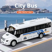 130 Inertia Sliding Campus Bus Car Model Simulation Sound and Light Music Educational Toy Bus Car Toy Childrens Birthday Gift