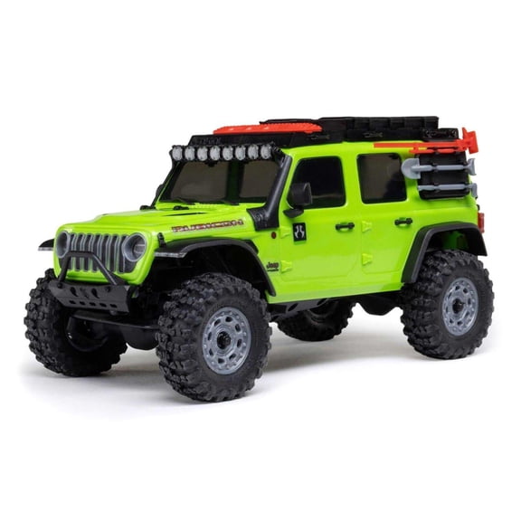 1/30 SCX30 Jeep Wrangler JLU 4X4 RTR Brushed Rock Crawler (Battery & Charger Included), Green