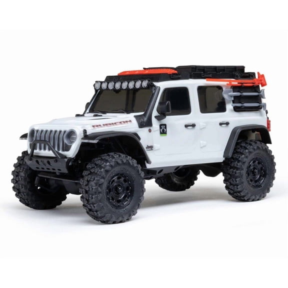 1/30 SCX30 Jeep Wrangler JLU 4X4 RTR Brushed Rock Crawler (Battery & Charger Included), White