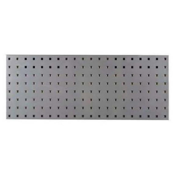 1 30 x 12 in. Epoxy 18 Gauge Steel Square Hole Pegboard Strip, Silver