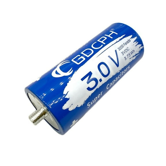 1. 3000F 3V Super Capacitors High Capacity Fast For Electric Vehicles & Solar Power Systems