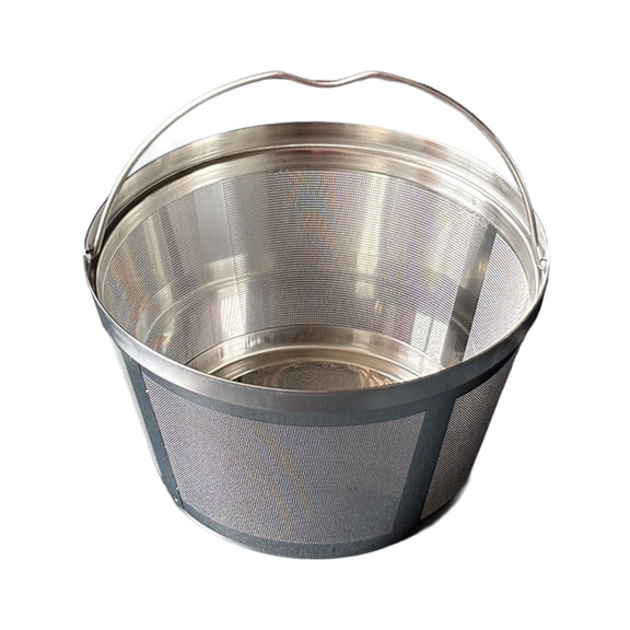 1. 304 Stainless Steel Coffee Filter Basket, Fine Mesh Screen Reusable, Rustproof, Fits Most