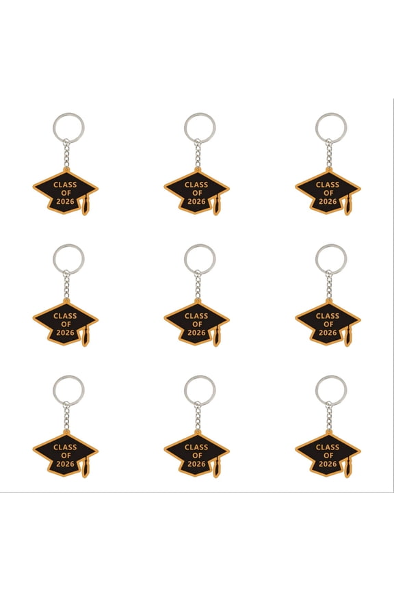 1-30PC Class of 2026 Graduation Keychain Acrylic Cap Pendant for Students Unique Souvenir for Graduation Season Stylish Keyring for Wallets Accessories