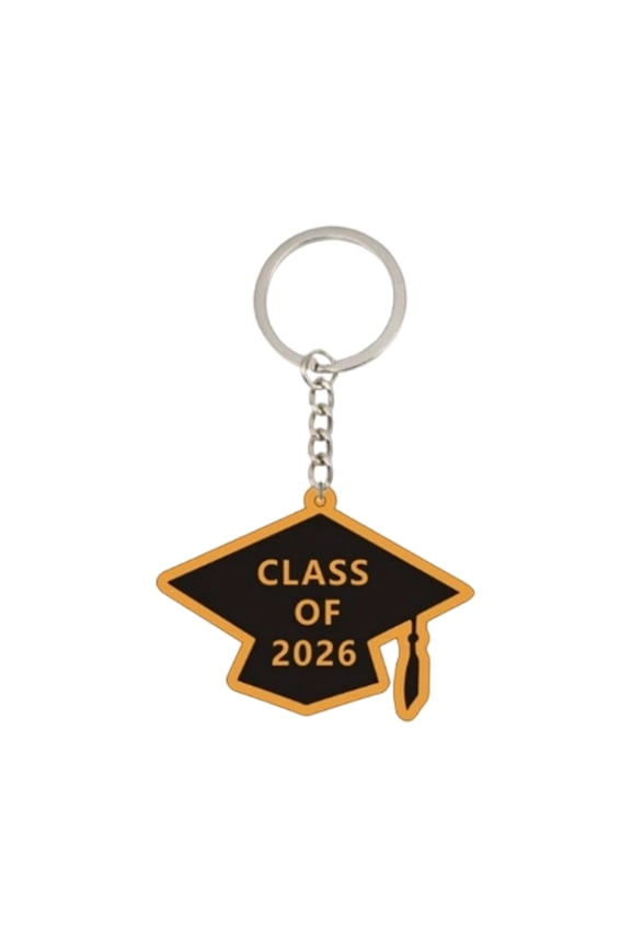 1-30PC Class of 2026 Graduation Keychain Acrylic Cap Pendant for Students Unique Souvenir for Graduation Season Stylish Keyring for Wallets Accessories