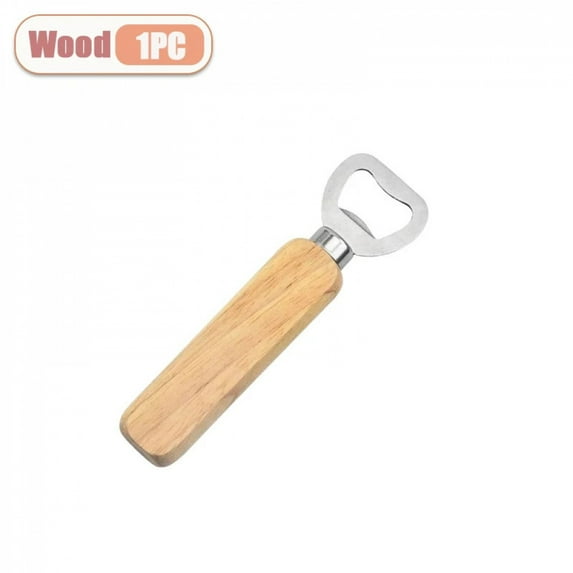 1-30PCS Stainless Steel Wooden Bottle Opener For Home Kitchen Bar Restaurant Party Gift Kitchen Accessories Gadget