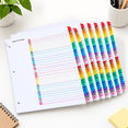 1-31 Numbered Index Dividers for 3 Ring Binders, 6 Pack, 8.5 x 11 Inch ...
