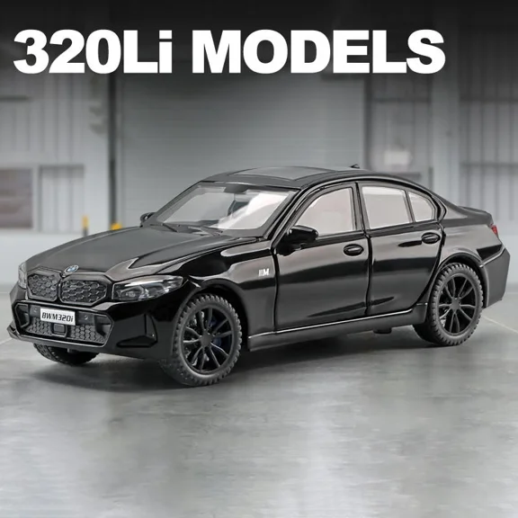 1:32 320i THE 3 2026 Alloy Model Car Toy Diecasts Casting Sound and Light Car Toys For Children Vehicle