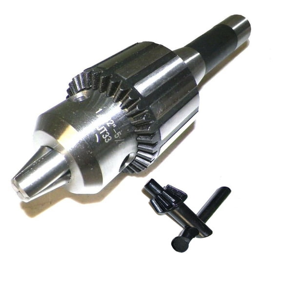 1/32"- 5/8" Heavy Duty Keyed Drill Chuck with R8 Shank & Key in  Prime Quality