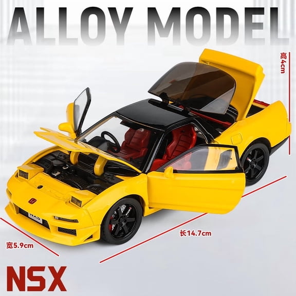 1:32  Acura NSX NA1 Alloy Sports Car Model Diecasts & Toy Vehicles Metal Racing Car Model Simulation Sound Light Kids Gifts