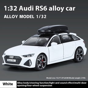 1:32 Audi RS6 Toy Car Model With Sound And Light Doors Opened Alloy Diecast Model Vehicle Collection for Boy Adult Festival Gift