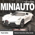 thumbnail image 2 of 1:24 Bugatti Atlantic Alloy Car Model - Pull Back, Sound & Light, Zinc Alloy Toy Car (Silver Blue) 2 of 14