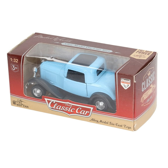 1:32 Classic Car Model Alloy Vintage Simulation Toy Antique Pullback Opened Doors Model Toy