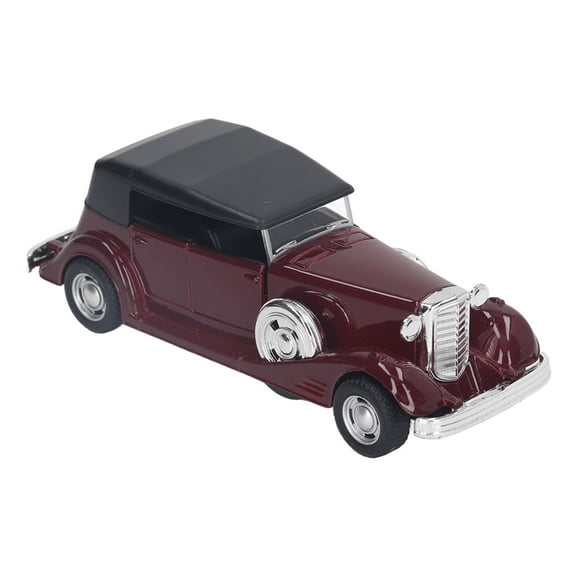 1:32 Classic Car Model Vintage Toy Open Doors Model Antique Pullback Car Toy
