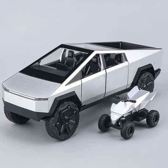 1:32 Cybertruck Toys Off Road Vehicle Diecast Model Car Truck Pickup Pull Back Children's Toy Collectibles Birthday Gifts Friend