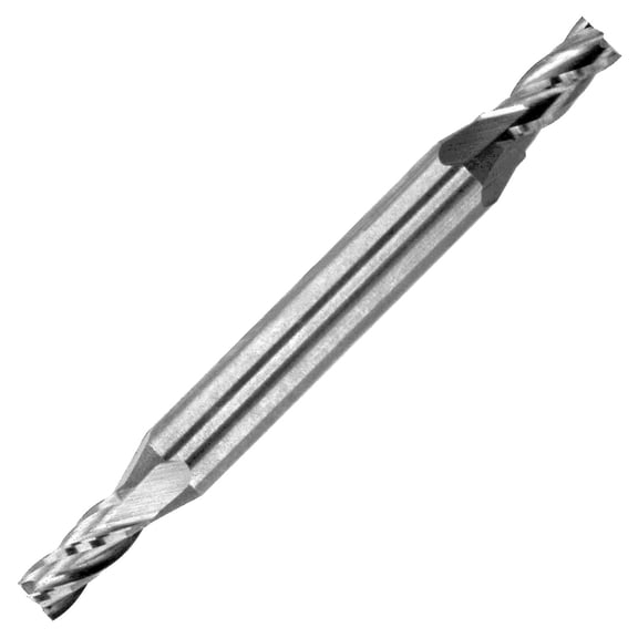 1/32" Diameter 4 Flute Double End Stub 30 Carbide End Mill , 1/16"Length of Cut, 1/8" Shank, 1-1/2" OAL