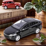 132 Die-Cast Alloy Mini Car Model X90D Pull-Back,Opening Doors, Lights & Sound, Black