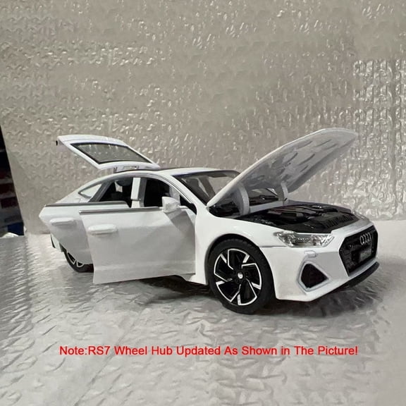 1:32 Diecast Sedan Racing Car, Alloy Realistic Sports Car Model with Sound and Light Effect, Pull Back Mini Vehicle Toy for Kids Christmas Gift & Collection