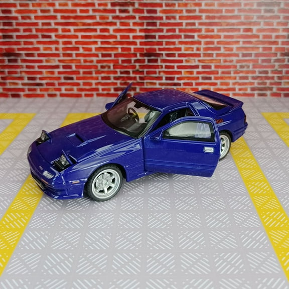 1/32 FC Mazda RX7 Alloy Diecast Toy Car Models with Sound Light Scale Model Car Toys for Kids Birthday Collectible Gifts