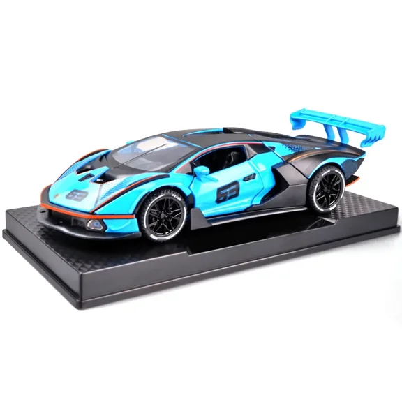 1:32 For Lamborghini SCV12 Sports car Simulation Diecast Metal Alloy Model car Sound Light Pull Back Collection Kids Toy Gifts