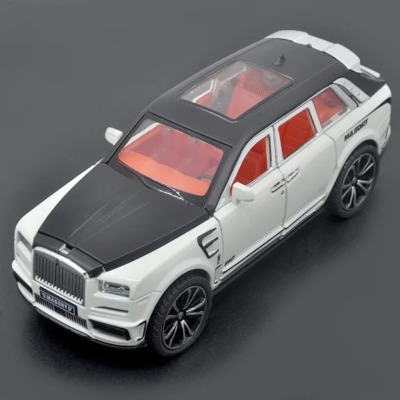 1/32 For Rolls Royce Cullinan SUV Alloy Car Model Diecasts Toy Vehicles Metal Car Model Collection Sound and Light Kids Gifts