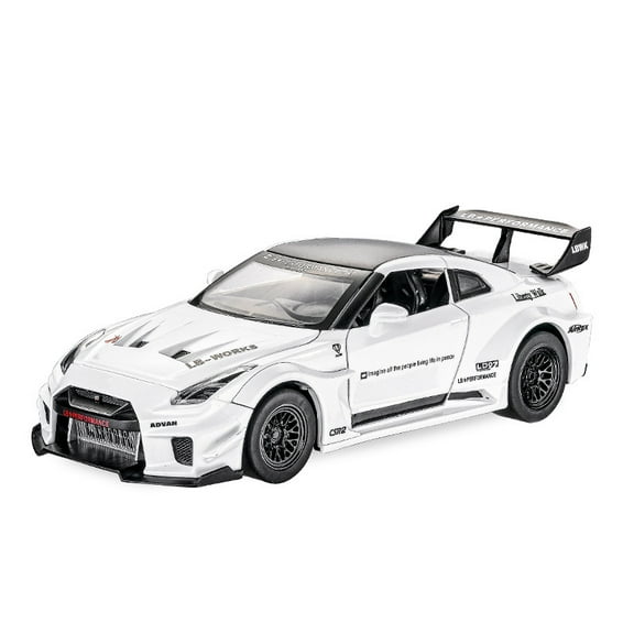 1: 32 GTR-CSR2 Fast and Furious Alloy Car Model Diecasts Toy With Sound and Light Vehicles Decoration Toys For Kids Gift