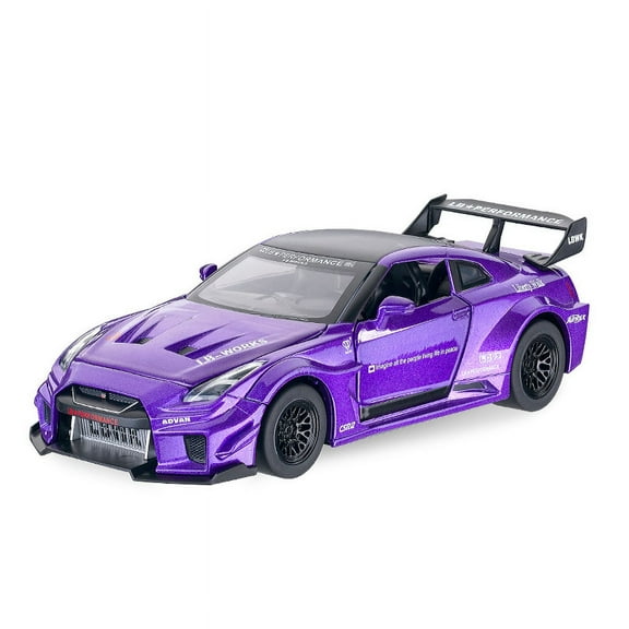 1: 32 GTR-CSR2 Fast and Furious Alloy Car Model Diecasts Toy With Sound and Light Vehicles Decoration Toys For Kids Gift