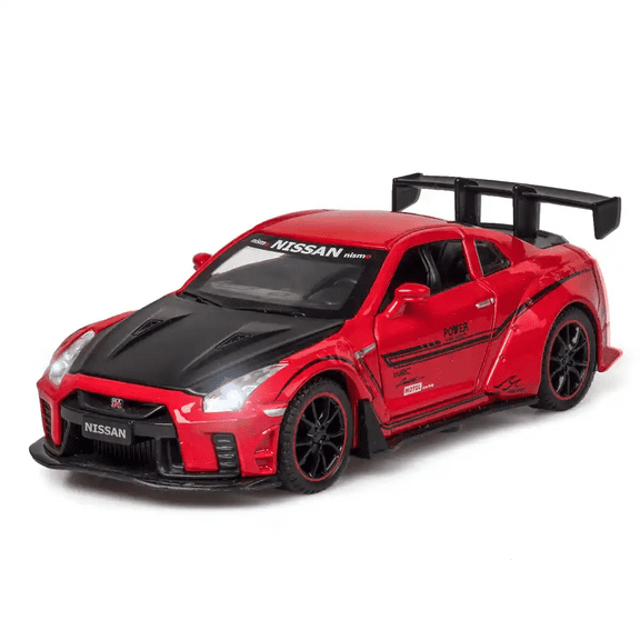 1:32 GTR R35 alloy simulation force control toy car model ornaments collection