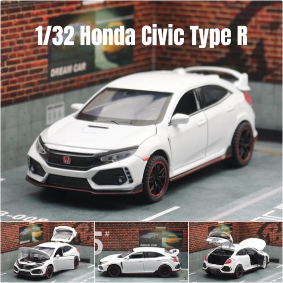 1/32 Honda Civic Type R Toy Car For Children Diecast Miniature Model ...