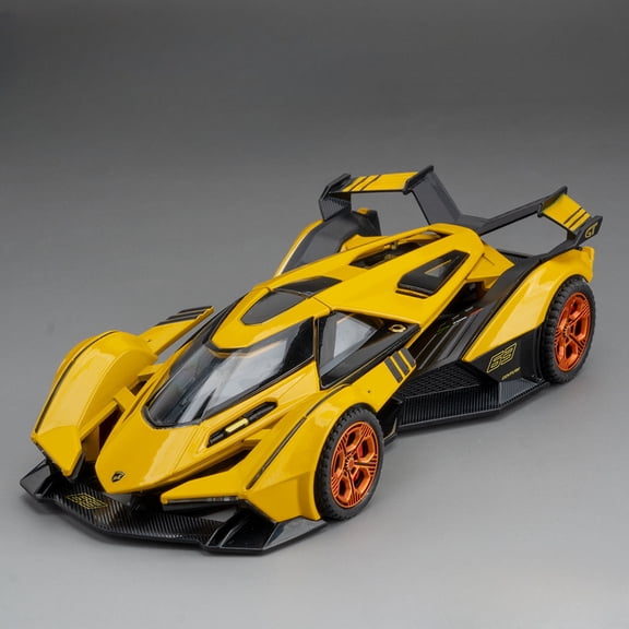 1:32 Lambor V12 GT Super Car Model Toy Metal Diecast Pull Back Music Light Miniature Racing Vehicle Models Decoration Boys Gifts