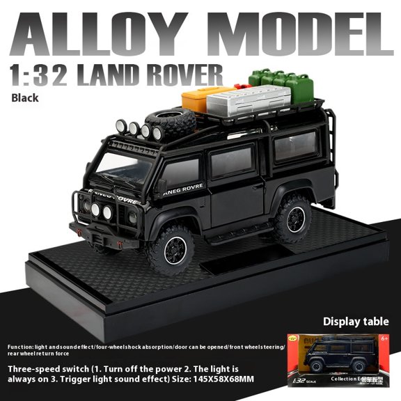 1:32 Land Rover Defender Van Off Road Alloy Diecast Car Model Children's Toys Birthday Gifts Sound And Light Boyfriend Choice