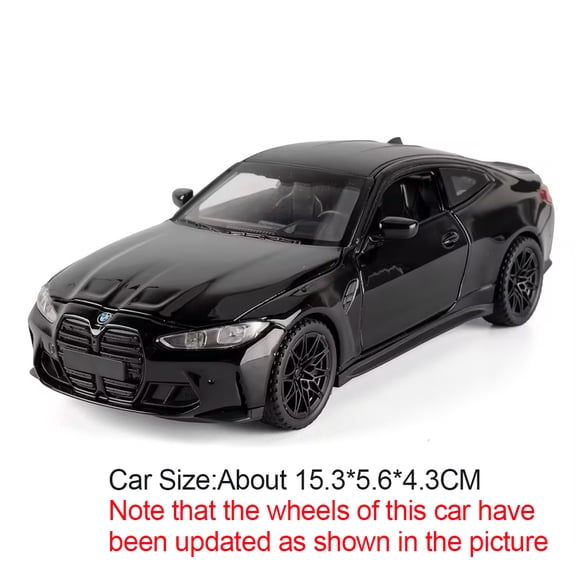 1:32 M4 320I Simulation Car Model Toys Metal Diecast Doors Opened Sound Light Pull Back Rubber Tires Ornament Vehicles for Kids