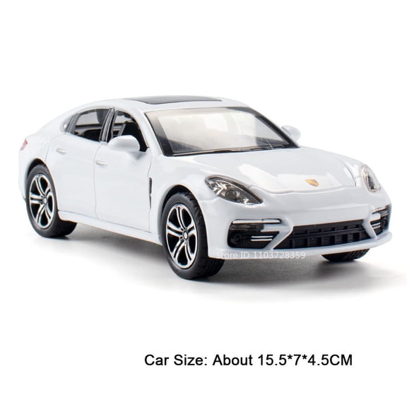 1:32 Macan Miniature Toy Car Models Alloy Diecast Supercars Sound Light Doors Opened Pull Back Birthday Gifts for Kids