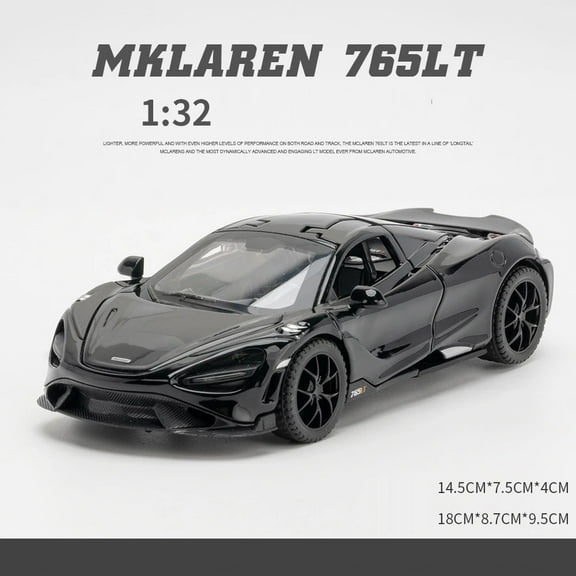 1: 32 Malaren 765TL Fast and Furious 7 Alloy Car Model Diecasts Toy With Sound and Light Vehicles Decoration Toys For Kids Gift