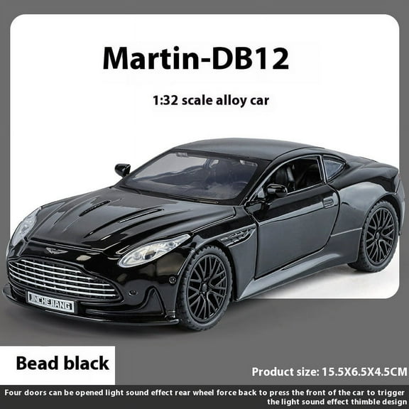 1:32 DB12 GT Super Sports Car Alloy Diecast Metal Model Car Sound & Light Holiday Gift With Kid Children's Toy Car