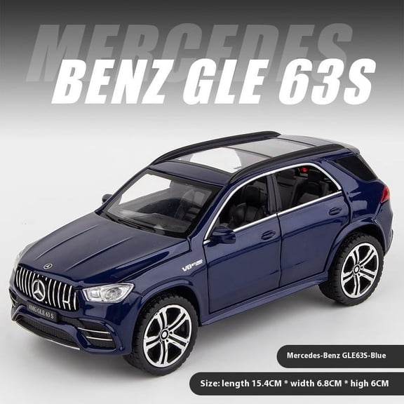1:32 Mercedes Benz GLE 63s SUV Alloy Car Model Diecast Sound Light Toys Car Show Accessories Collection Box Children Toy Gift