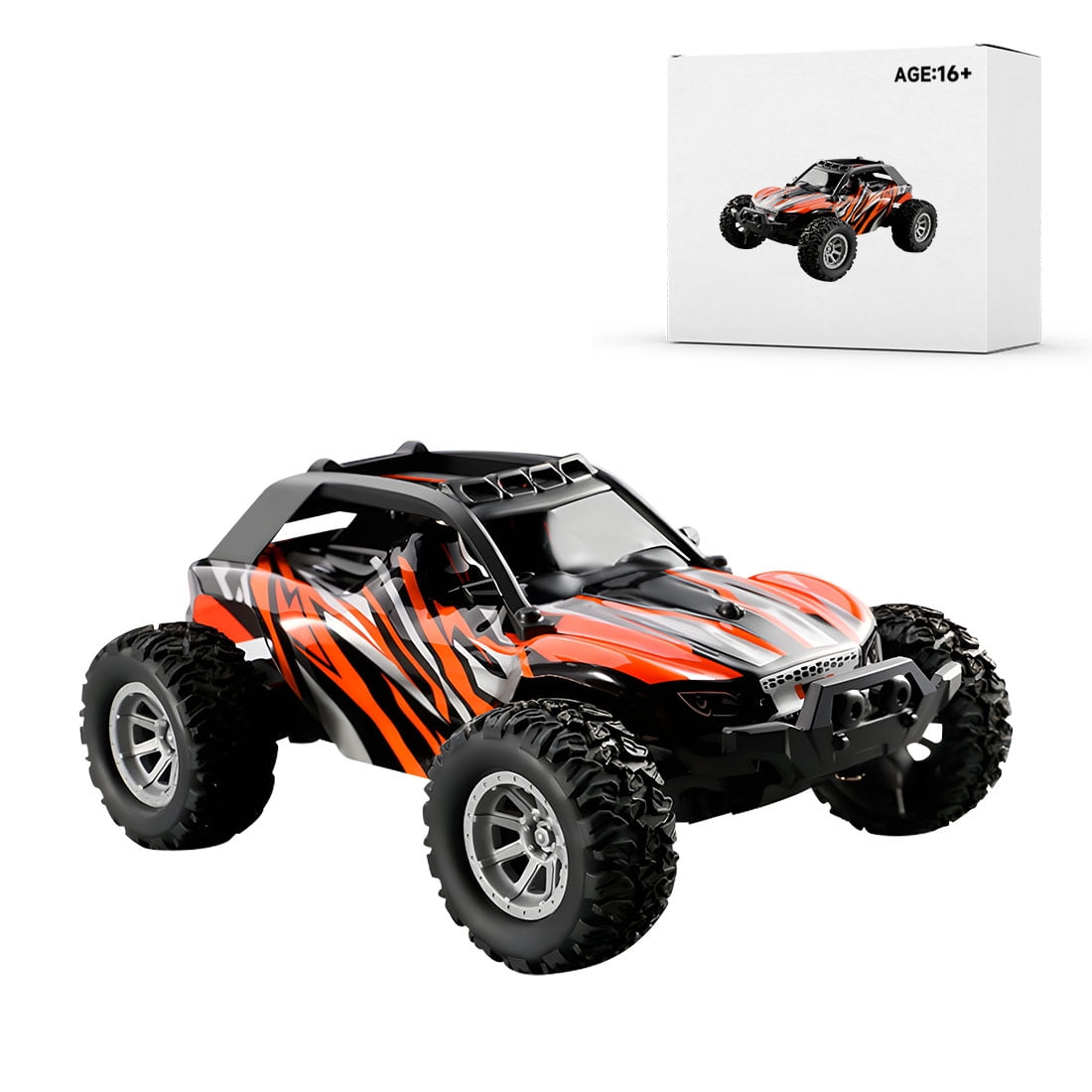 1/32 Mini Electric RC Drift Off-Road Car Model, 2.4G 20KM/H HighSpeed Racing Crawler Vehicle (RTR Version)
