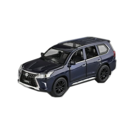 1:32 Model Toy Car Diecast Alloy Sound&Light Pull Back Car Model Toy Gift For Lexus (LX570 SUV) Toy Car for Present Colletion
