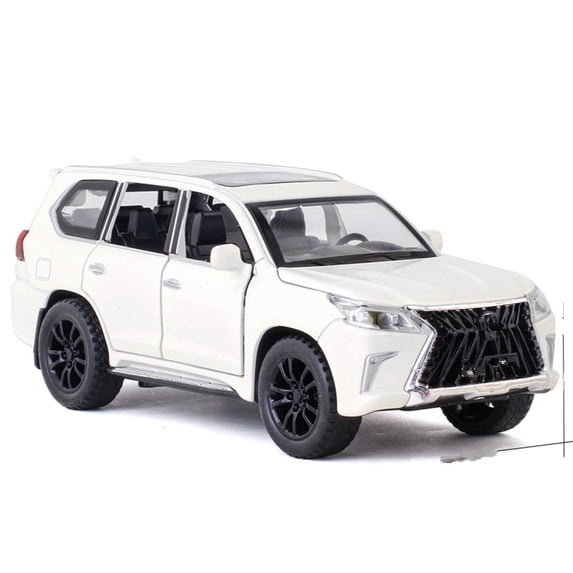 1:32 Model Toy Car Diecast Alloy Sound&Light Pull Back Car Model Toy Gift For Lexus (LX570 SUV) Toy Car for Present Colletion
