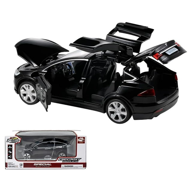 132 Model X Alloy Diecast Pull Back Toy Car with Open Doors, Lights