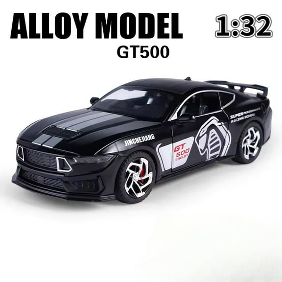 1: 32 Mustang GT500 Fast & Furious Alloy Car Model Diecasts Toys With Sound and Light Vehicles Decoration Toys Adults Kids Gifts