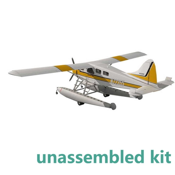1:32 Paper CAN DHC-2 Beaver Float Seaplane 3D Model Aircraft Model Simulation Aviation Science Exhibition Model (Unassembled Kit ) GUYUTING Spare Part