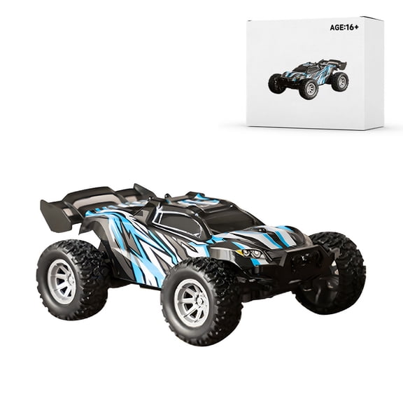 1/32 RC Mini Drift Off-Road Car, 2.4G 4WD Vehicle with Suspension System, 20KM/H High Speed Model, Outdoor/Indoor Playing, Halloween Surprising Gift for Teens, Adults (RTR Version/Blue)