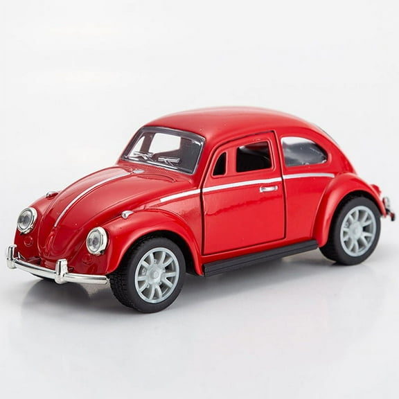 1:32 Retro Vintage Beetle Diecast Pull Back Car Model Toy for Children Gift Decor Cute Figurines Miniatures Decor