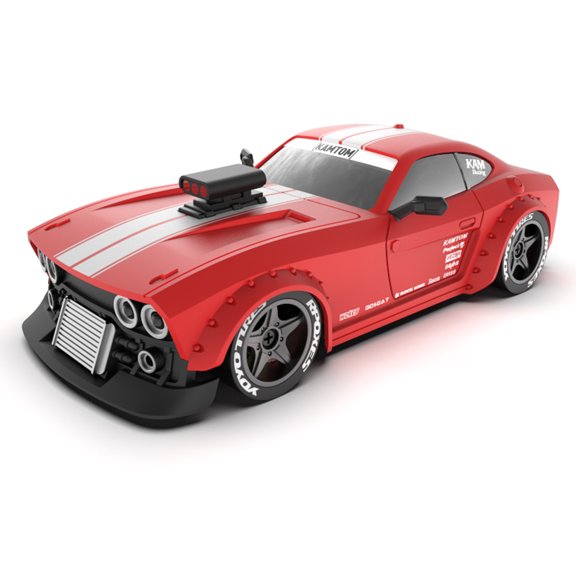 1/32 Scale 2.4G 4WD RC Drift Car with LED Headlights (RTR Version/Red)