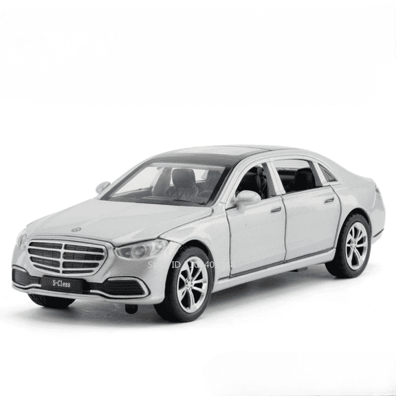 1:32 Scale C260L S400L Toy Car Model Alloy Diecast Simulation Music Light Pull Back Toys Miniature Vehicle Models Boys Gifts