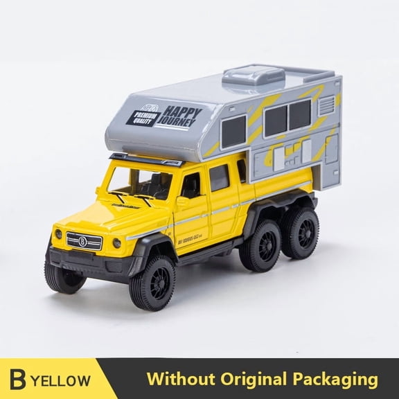 1:32 Scale Diecast RV Model, Classic Pull Back Motorhome Replica, Mini Metal Vehicle for Collection & Gifting